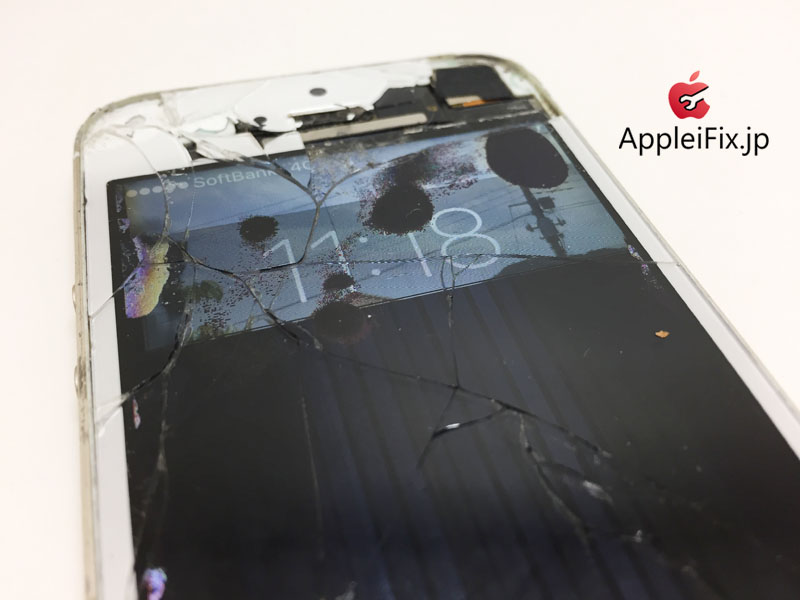 iPhone5S画面交換修理と凹み緩和作業修理_repair_1.jpg