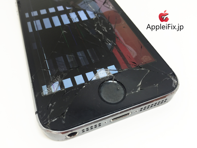 iPhone5Sスペースグレイ画面交換修理と凹み緩和作業修理_Repair_3.jpg